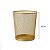 Lixeira de Escritorio, Cesto de lixo Aramado 10L Dourado Gv Office - Imagem 9