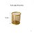 Kit Lixeira para Escritorio Metal Dourado 12 Litros e Porta Treco Redondo 9x10 cm Gv Office - Imagem 10