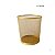 Kit Lixeira para Escritorio Metal Dourado 12 Litros e Porta Treco Redondo 9x10 cm Gv Office - Imagem 8