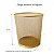 Kit Lixeira de Escritorio Cesto de lixo Aramado 10 L Dourado e Porta Treco Redondo 9x10 cm Gv Office - Imagem 9