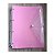 Caderno Fichário Argolado Pasta Organizadora 4 Argolas Rosa Transparente Fechamento com Botão Completo - Imagem 4
