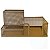 Porta Lápis, Caneta, Clips, Lembrete, Aramado, Dourado, 3 Divisórias Gv Office - Imagem 1