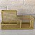 Porta Lápis, Caneta, Clips, Lembrete, Aramado, Dourado, 3 Divisórias Gv Office - Imagem 4