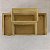 Porta Caneta, Clips, Lembrete, Porta Treco, Dourado, 4 Divisórias Gv Office - Imagem 5