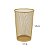 Lixeira Metal Dourada Grande 25 Litros 27x50cm Gv Office - Imagem 5