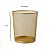 Kit Lixeira de Escritorio Cesto de lixo 10 L, Porta Lápis 4 Divisórias e 1 Porta Treco Redondo Dourado Gv Office - Imagem 11