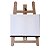 Kit Pintura Infantil Mini Cavalete Tripé Madeira MDF Cru, Tela, Pincel, 6 Tintas e Paleta Gv Office - Imagem 4