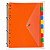 Caderno Fichário Universitário Argolado 96 Folhas 6 Divisórias Personalizado Universitário - Imagem 6