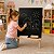 Lousa Infantil Cavalete Tripé Preta Quadro Negro 45x65 cm c/ Suporte para Apagador e Giz Gv Office - Imagem 11