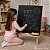 Lousa Infantil Cavalete Tripé Preta Quadro Negro 45x65 cm c/ Suporte para Apagador e Giz Gv Office - Imagem 14