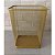 Cesto Lixeira Retangular Metal Aramado Dourada 12L Gv Office - Imagem 5