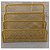Porta Treco Organizador de Mesa Papéis Bloco Adesivos Notas Dourado Gv Office - Imagem 6