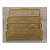Porta Treco Organizador de Mesa Papéis Bloco Adesivos Notas Dourado Gv Office - Imagem 2