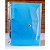 Caderno Fichário Argolado Pasta Organizadora 4 Argolas Azul Transparente Fechamento com Botão - Imagem 5