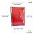Caderno Fichário Argolado Pasta Organizadora 4 Argolas Vermelho Transparente Fechamento com Botão - Imagem 4