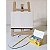 Kit Pintura Infantil Mini Cavalete Tripé Madeira MDF Cru, 2 Telas, Pincel, 6 Tintas e Paleta Gv Office - Imagem 3