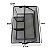 Organizador de Mesa, Porta Treco, Porta Talheres, c/ Alça, Aramado, Preto - Imagem 6
