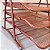 Caixa de Correspondência Organizador de Mesa Tripla Metal Rose Gold - Imagem 6