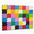 Tapete Tatame EVA Infantil 5mm Colorido 17x17cm 40 Peças Gv Office - Imagem 1