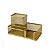 Kit Organizador Escritório Aramado Dourado Lixeira Porta Treco Porta Canetas - Imagem 6