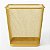 Kit Lixeira Porta Canetas Organizador de Escritório Metal Dourado Gv Office - Imagem 4