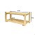 Sapateira Organizadora Madeira Pinus Multiuso 2 Andares Premium 60x30 cm Gv Office - Imagem 7