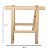 Kit Cavalete p/ Bancada 60x60 cm Suporte de Madeira 2 Unidades Gv Office - Imagem 2