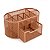 Organizador De Mesa, PortaTreco, Porta Maquiagem, Metal Aramado Rose Gold 21x11cm GV Office - Imagem 2