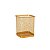 Porta Caneta Organizador de Mesa Quadrado Dourado 10x8cm Gv Office - Imagem 2