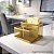 Organizador de Mesa Porta Maquiagem Porta Caneta Porta Treco Metal Dourado - Imagem 8