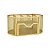 Organizador De Mesa Dourado Luxo PortaTreco Porta Maquiagem Metal Aramado 21x11cm GV Office - Imagem 6