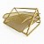 Caixa de Correspondência 2 Andares Dourada Metal Organizador de Mesa Gv Office - Imagem 1