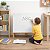Lousa Infantil Branca com Tripé 60x50cm Quadro Educativo Portátil em Madeira Apagável Ideal para Desenho e Aprendizado - Imagem 6