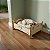 Kit Pet Cama P/ Cachorro Pequeno e Gato Com Patinhas Decorativa e Suporte de Comedouro Duplo Elevado Mdf Gv Office - Imagem 2