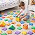 Tapete EVA Brinquedo de Montar Castelo 60 Peças 9 cm Cada Infantil Colorido Educativo - Imagem 4