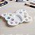 Kit 5 Unidades Paleta de Pintura Borboleta Branco 13 Cavidades para Tintas Guache Aquarela Artesanato Escolar. - Imagem 7