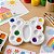 Kit 5 Unidades Paleta de Pintura Borboleta Branco 13 Cavidades para Tintas Guache Aquarela Artesanato Escolar. - Imagem 2