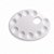 Paleta de Pintura Oval Branca com 10 Cavidades 22x17 cm Suporte Profissional para Mistura de Cores em Ateliê e Artesanato - Imagem 1