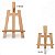 Kit 5 Unidades Mini Cavalete Tripé 30 x 20 cm MDF Cru Para Festa Eventos Artesanato Gv Office - Imagem 3