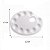 Kit 5 Unidades Paleta de Pintura Oval Branca com 10 Cavidades 22x17 cm para Mistura de Cores em Ateliê e Artesanato - Imagem 4