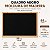 Quadro Negro Lousa 80x60 cm Moldura de Madeira para Escrever com Giz GV Office - Imagem 4