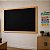 Quadro Negro Lousa 80x60 cm Moldura de Madeira para Escrever com Giz GV Office - Imagem 8