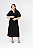Vestido Linho Midi Preto Adulto - Imagem 3