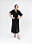 Vestido Linho Midi Preto Adulto - Imagem 1