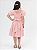 Vestido Linho Rosa Manga Balone Infantil - Imagem 5
