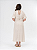 Vestido Linho Midi Cru Manga Balonê Adulto - Imagem 5