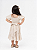 Vestido Linho Cru Manga Balonê Infantil - Imagem 3
