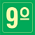 Placa Identificação Pavimento - 9º Andar - S17 14x14 - Imagem 1