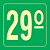 Placa Identificação Pavimento - 29º Andar - S17 14x14 - Imagem 1