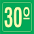 Placa Identificação Pavimento - 30º Andar - S17 14x14 - Imagem 1